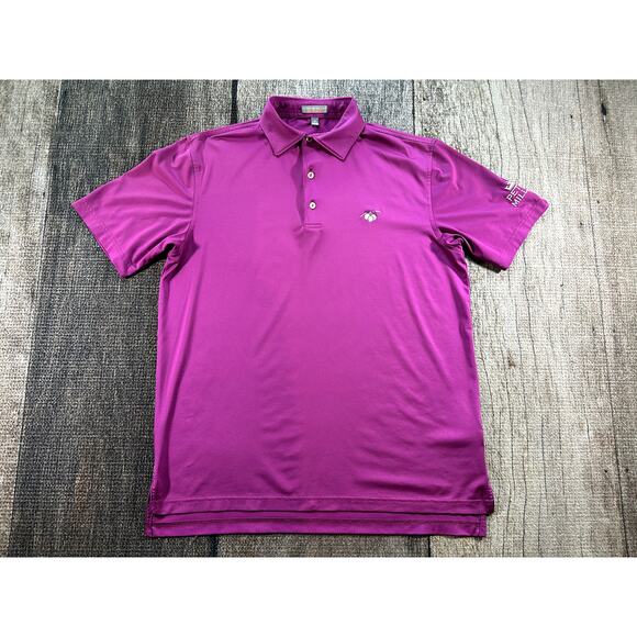 Peter Millar Summer Comfort Cherry Hills Country Club Polo Purple Shirt Med - Picture 1 of 10